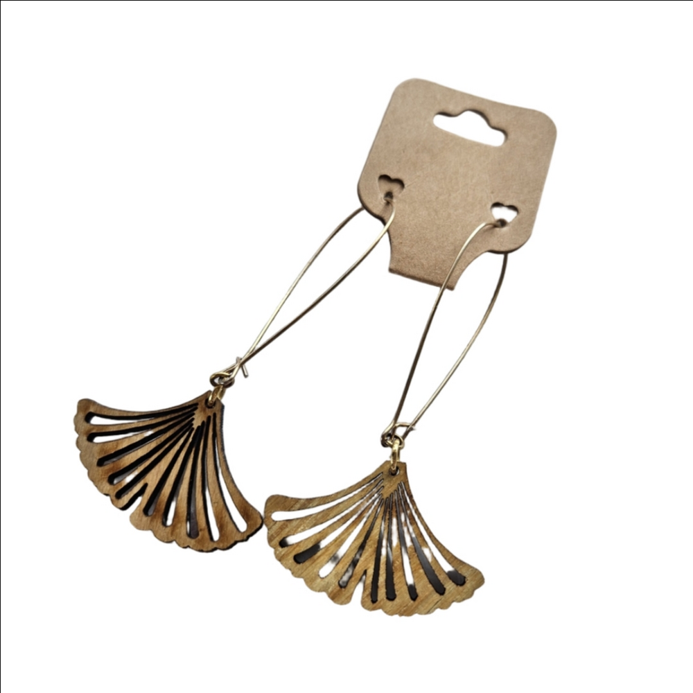 Cecelia Designs Lotus Leaf Earrings